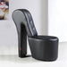 Wooden Wide Tufted Lounge Heel Chair (Black Leatherette) - Wooden Twist UAE