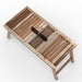 Wooden Twist Phelan Foldable Teak Wood Coffee Table ( Teak Finish ) - Wooden Twist UAE