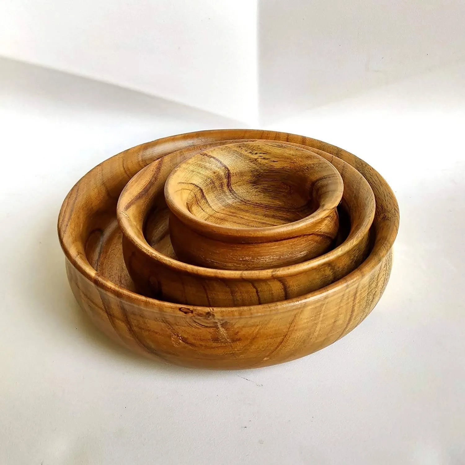 wooden bowls set of 3