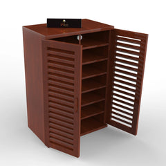 Wooden Shoe Rack Cabinet In Teak Wood - Wooden Twist UAE