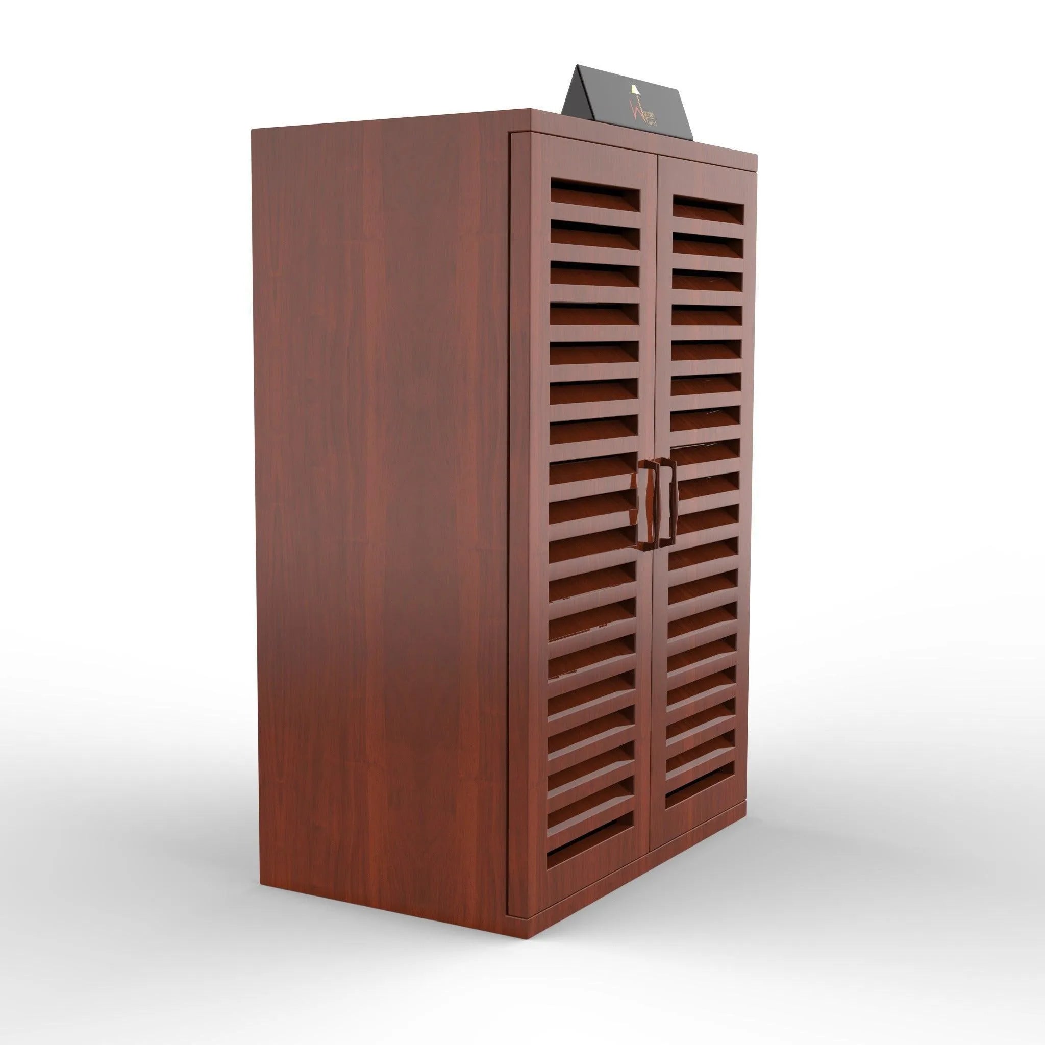 Wooden Shoe Rack Cabinet In Teak Wood - Wooden Twist UAE