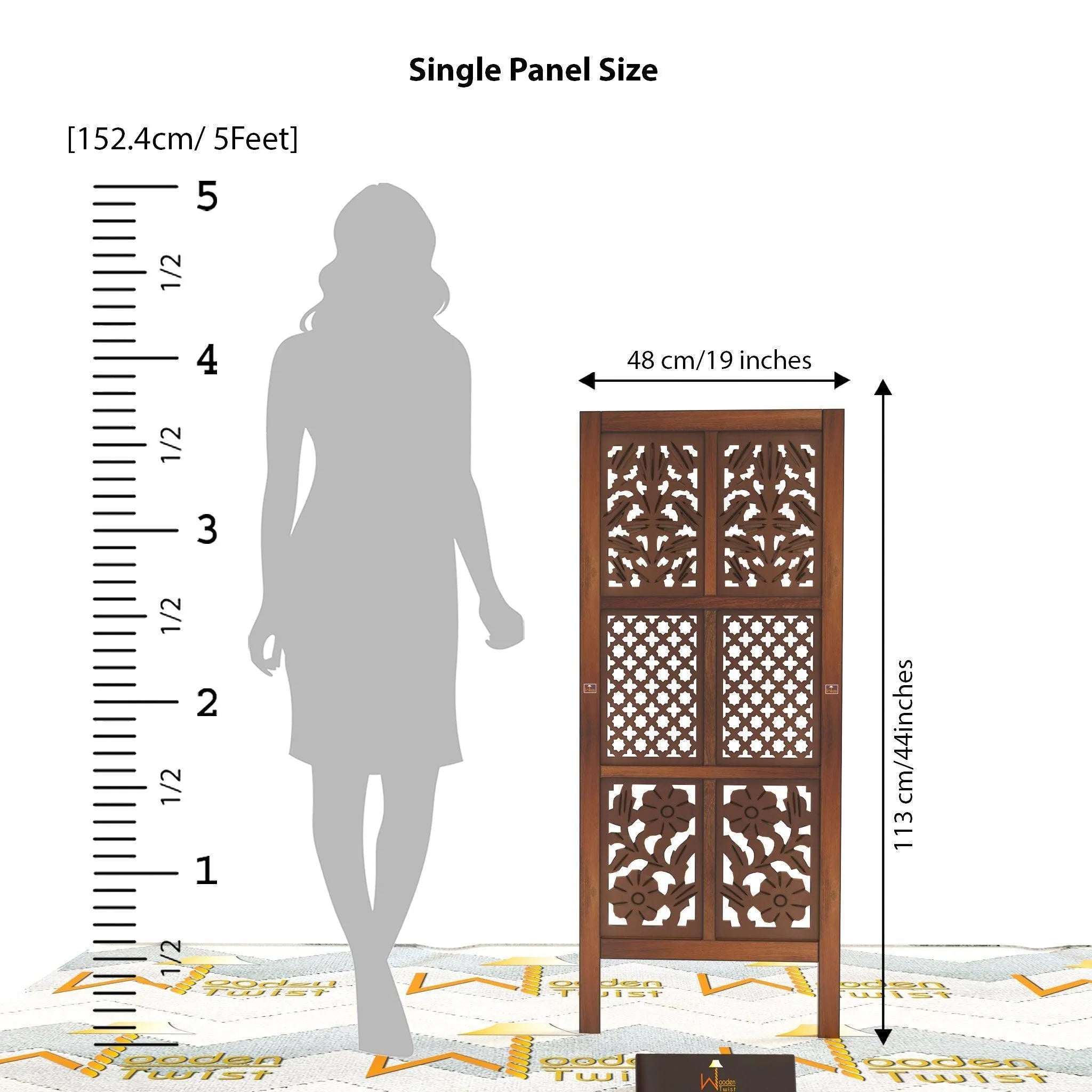 Pet Safety Gate Dogs Room Divider Separator Wooden Partition - Wooden Twist UAE