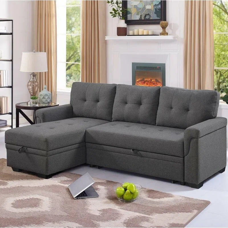 A Reversible Sleeper Sofa & Chaise Built for Small Spaces