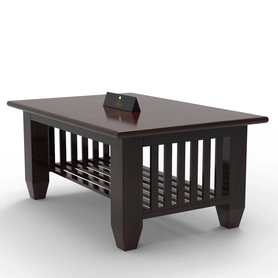 Solid Teak, Walnut Finish