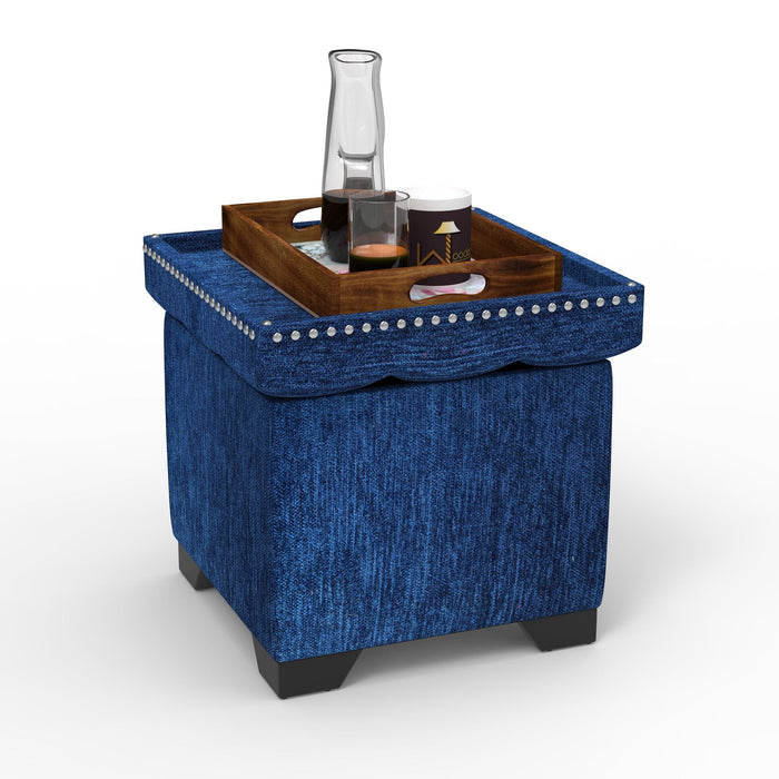 Eccentric Stool Cum End Table with Storage