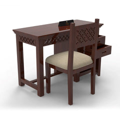 Forte Study Table & Chair Crafted in Premium Teak Wood - Wooden Twist UAE