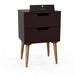 Amazing Bedside Table with Two Drawers (Brown) - Wooden Twist UAE