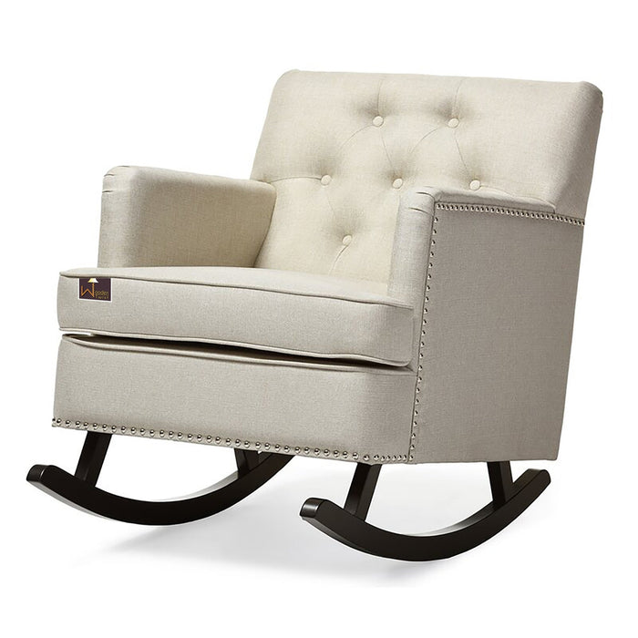 Wooden Thjodulf Rocking Chair (Light Beige)