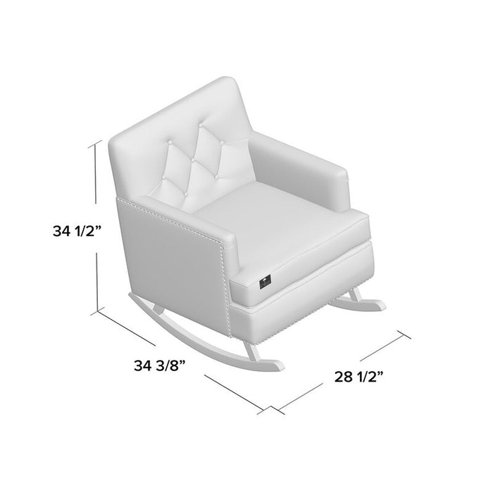 Wooden Thjodulf Rocking Chair (Light Beige)