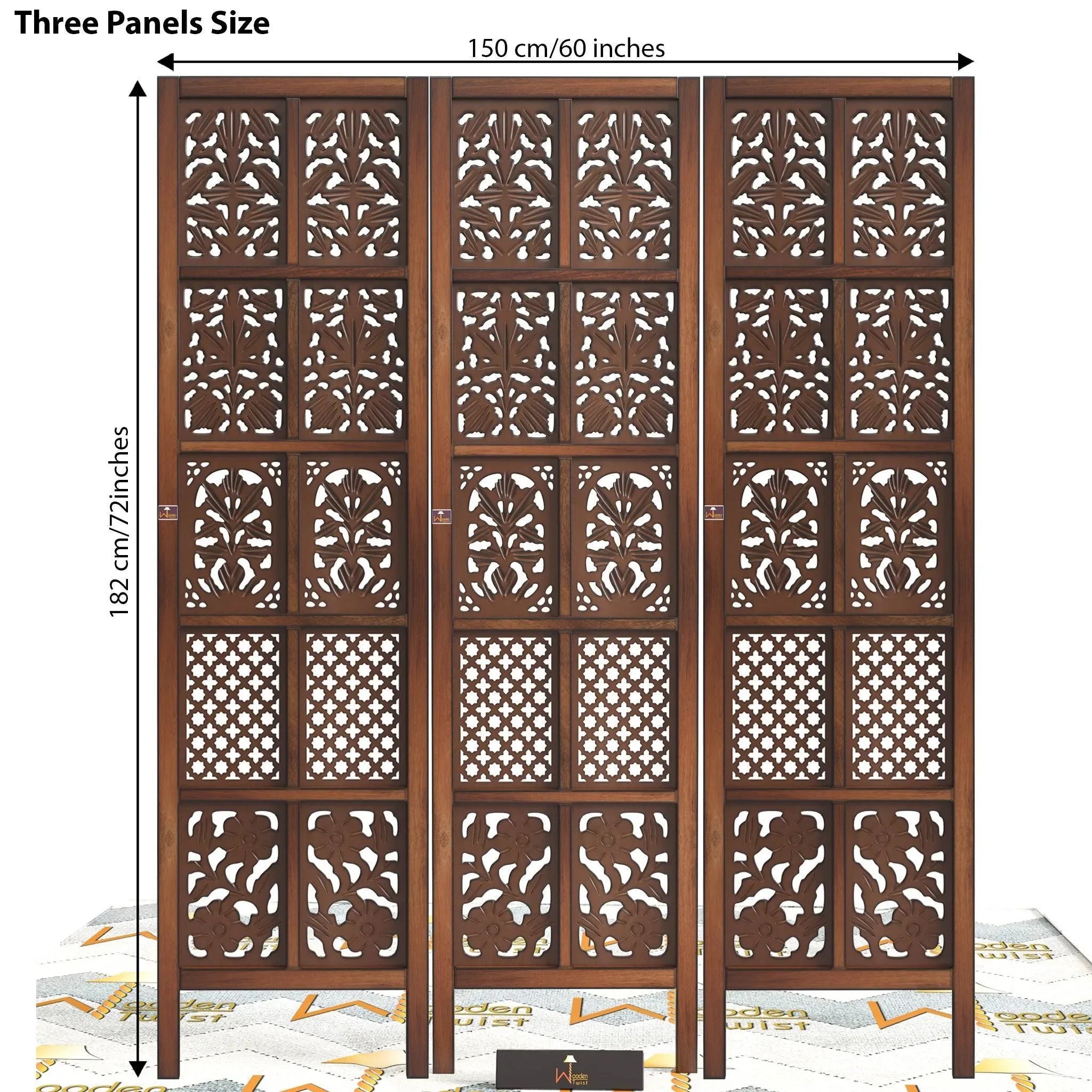 Wooden Room Divider/Wood Separator/Office Furniture/Wooden Partition - Wooden Twist UAE