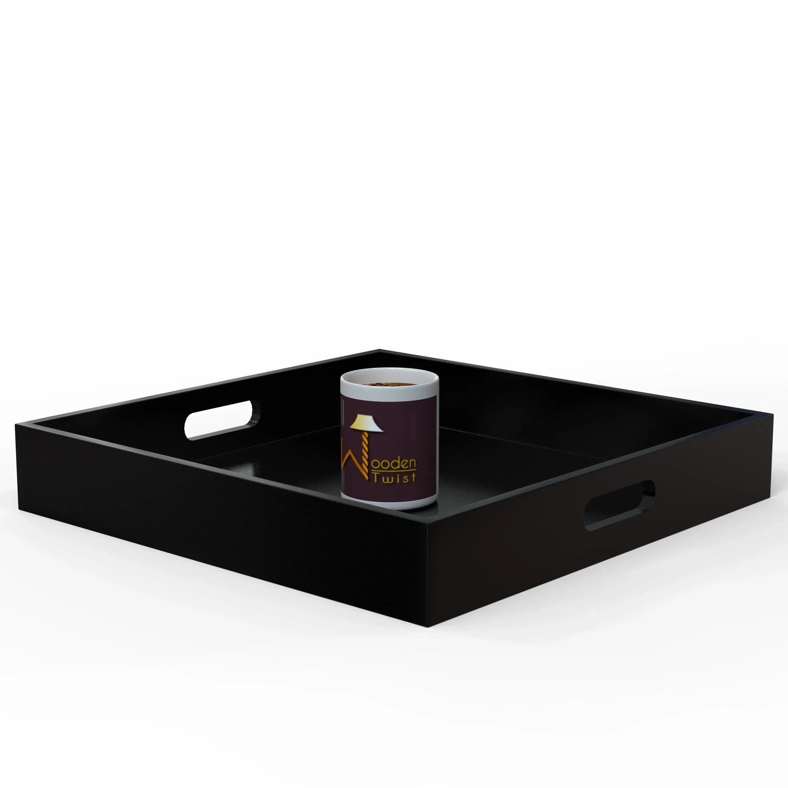 Wooden Beautiful Natural Design Tea Serving Tray - Wooden Twist UAE
