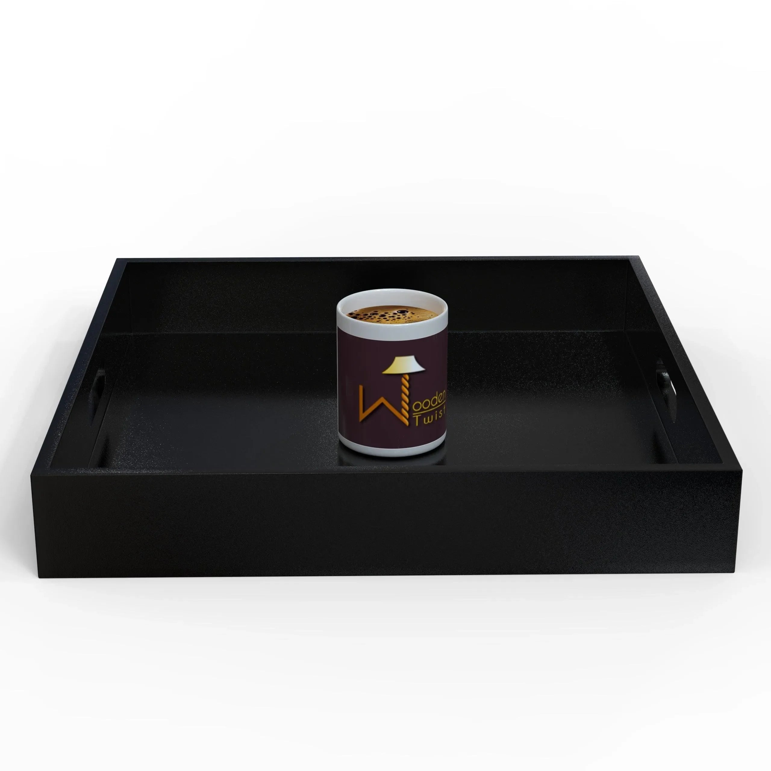 Wooden Beautiful Natural Design Tea Serving Tray - Wooden Twist UAE