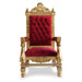 Royal Luxury Style king and Queen Wedding Rental Throne Chairs for Bride and Groom - Wooden Twist UAE