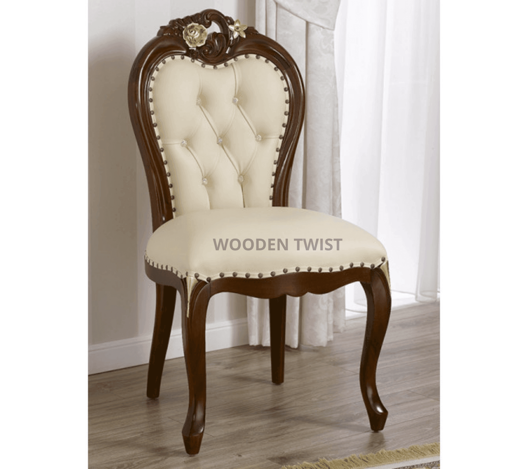 wooden arm chair