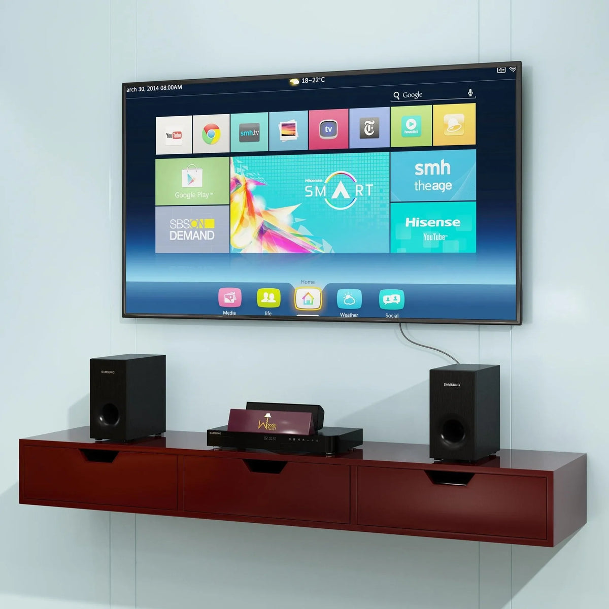 A TV Unit That Clears the Floor