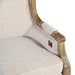 Wooden Hand Carved Recessed Arm Loveseat Bench (2 Seater, Beige) - Wooden Twist UAE