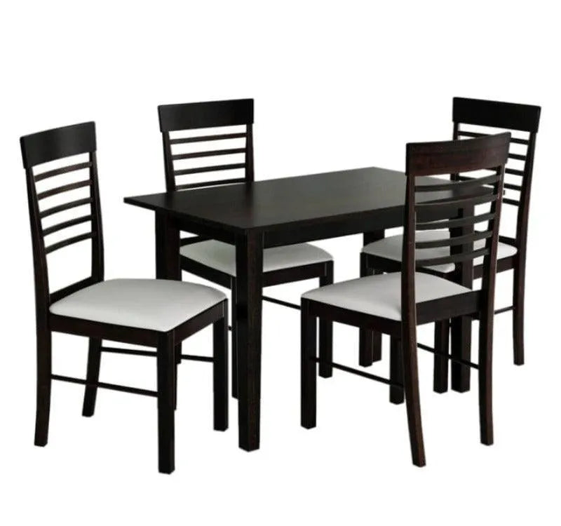 Solid Wood Dinning Table Set (4 Seater) - Wooden Twist UAE