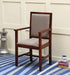 Wood Standard Arm Cushioned Comfort Back Rest Seating Chair (Sheesham Wood) - Wooden Twist UAE
