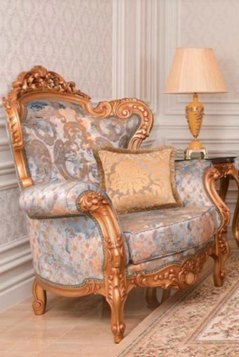 Classic Carved Sofa Set with Table in Premium Finish ( Maharaja Sofa )