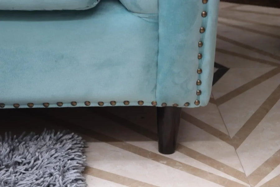 Plush tufted seating, ready to enjoy
