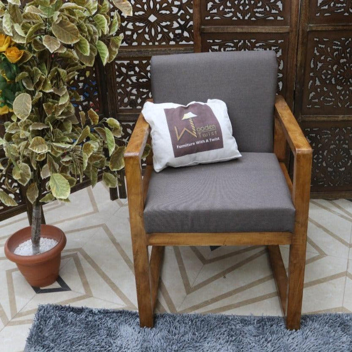 Wooden Handicrafts Arm Chair (Sheesham Wood)