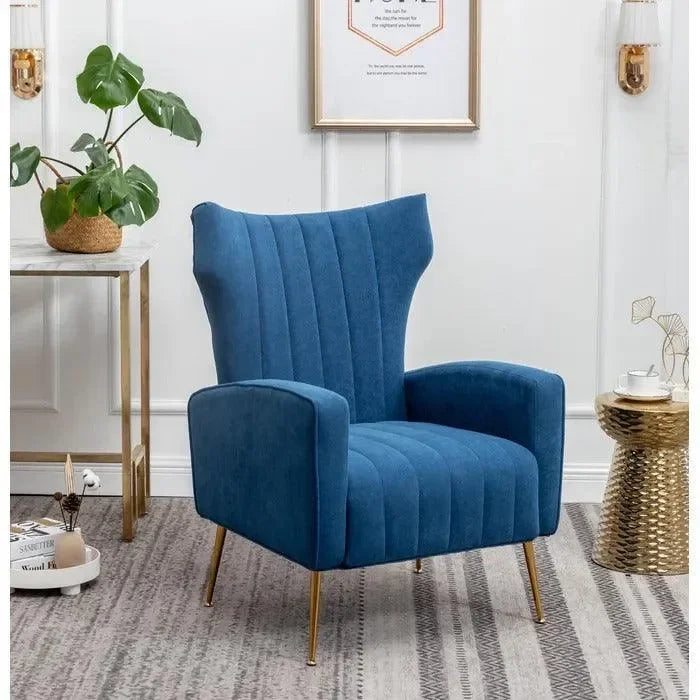 A Dramatic Wingback With Flared Arms