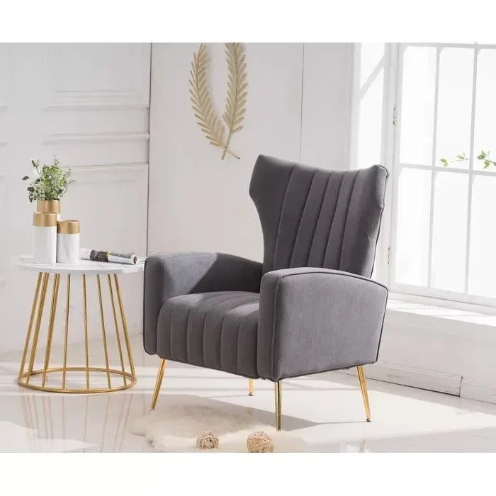 Slender Polished Golden Metal Legs