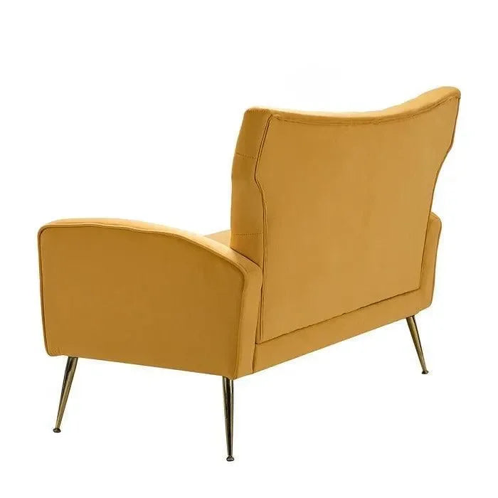 Flared Metal Legs in Gold Finish