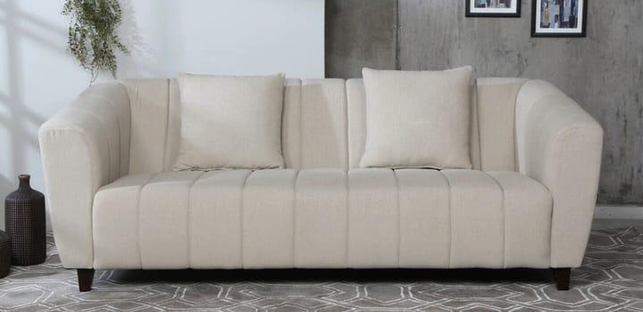 Premium Rolled Arms 3 Seater Sofa - Wooden Twist UAE