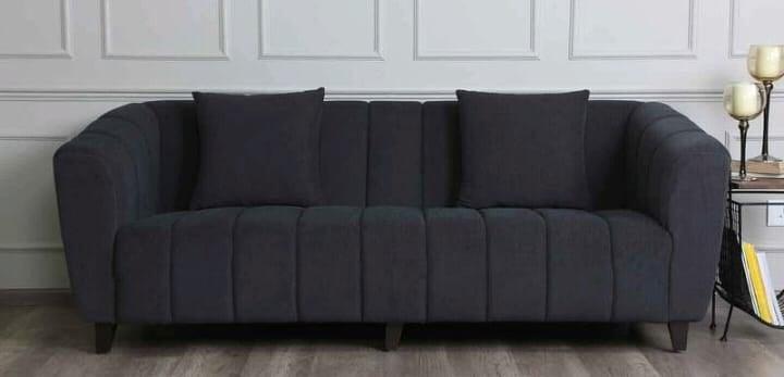 Premium Rolled Arms 3 Seater Sofa - Wooden Twist UAE