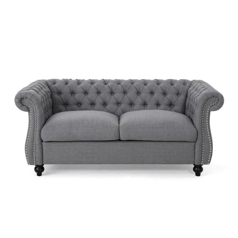 Regal Premium Flared Arm Loveseat - WoodenTwist