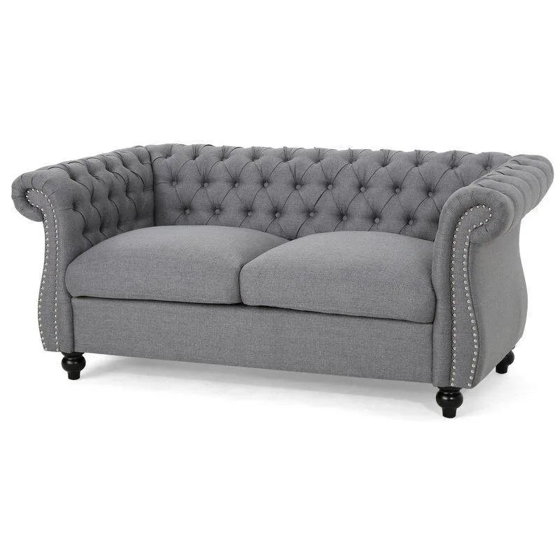 Regal Premium Flared Arm Loveseat - WoodenTwist