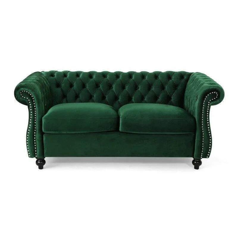 Regal Premium Flared Arm Loveseat - WoodenTwist