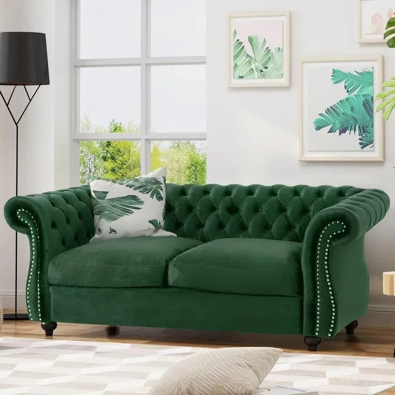 A Flared Arm Loveseat Made for Get-Togethers