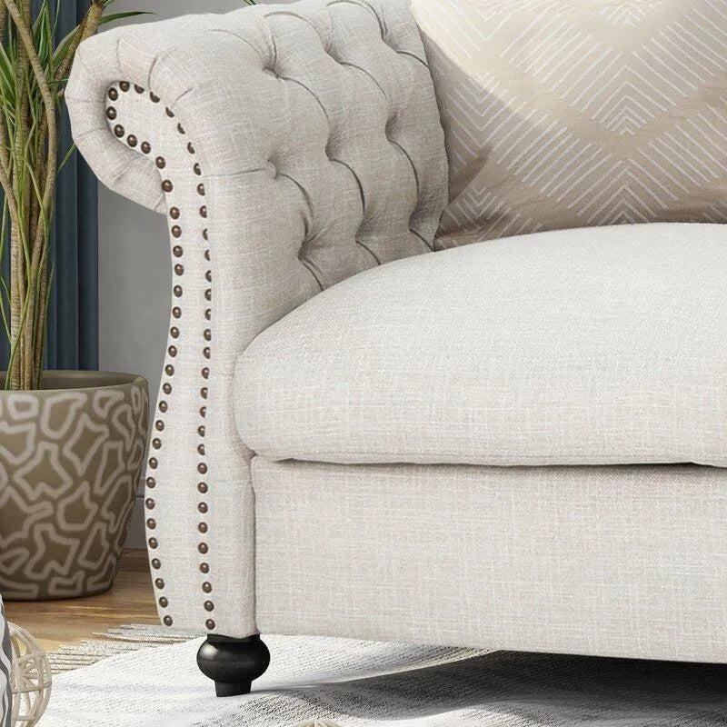 Regal Premium Flared Arm Loveseat - WoodenTwist