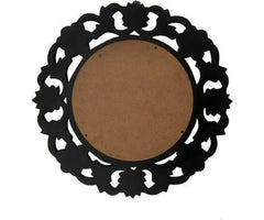 Wooden Antique With Handicraft Work Fancy Design Mirror - Wooden Twist UAE