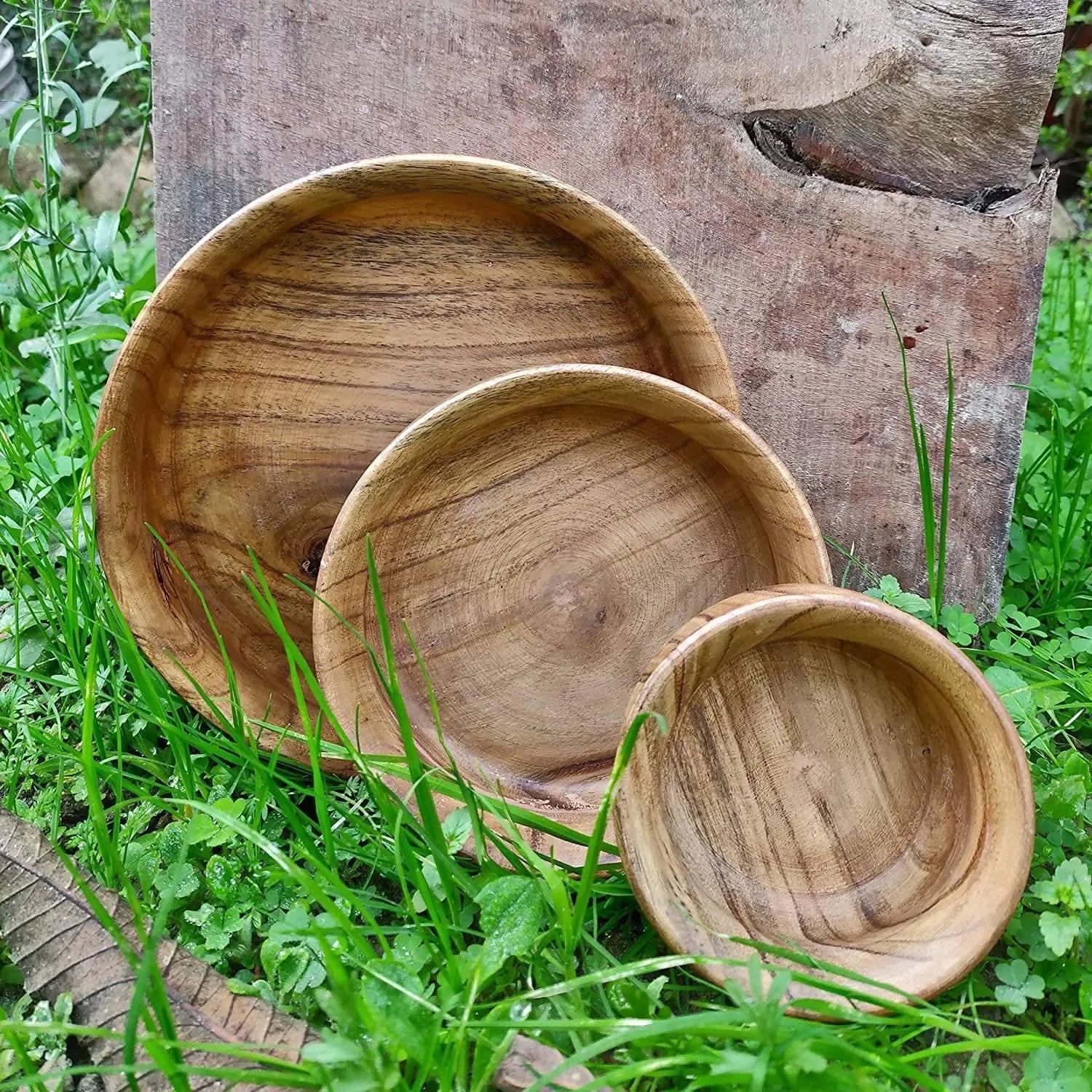 wooden bowls set of 3