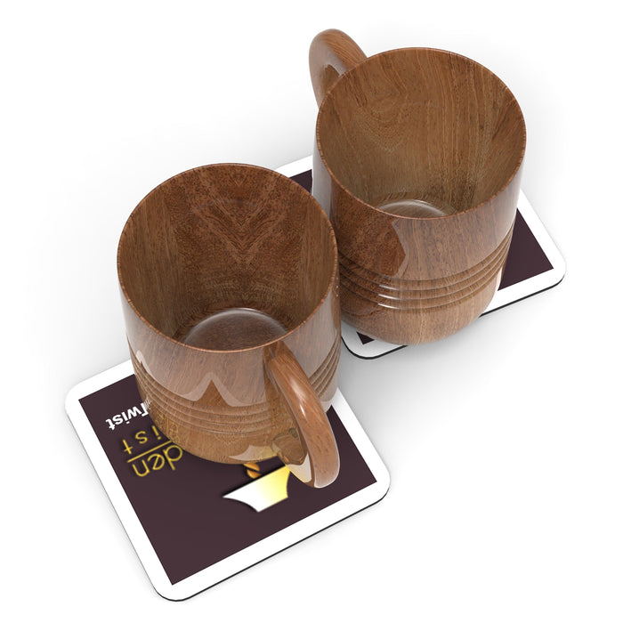 Wooden Traditional Authentic Handmade Mug (Set of 2)