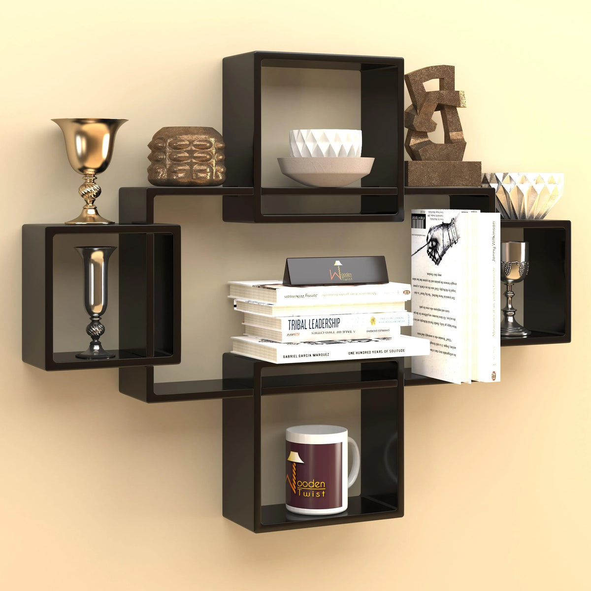 Geometric Wall Shelves That Rearrange to Fit Your Space