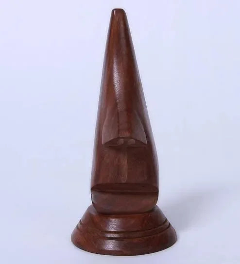 Wooden Twist Nose Shaped Spectacle Holder Specs Stand For Office Desktop - Wooden Twist UAE