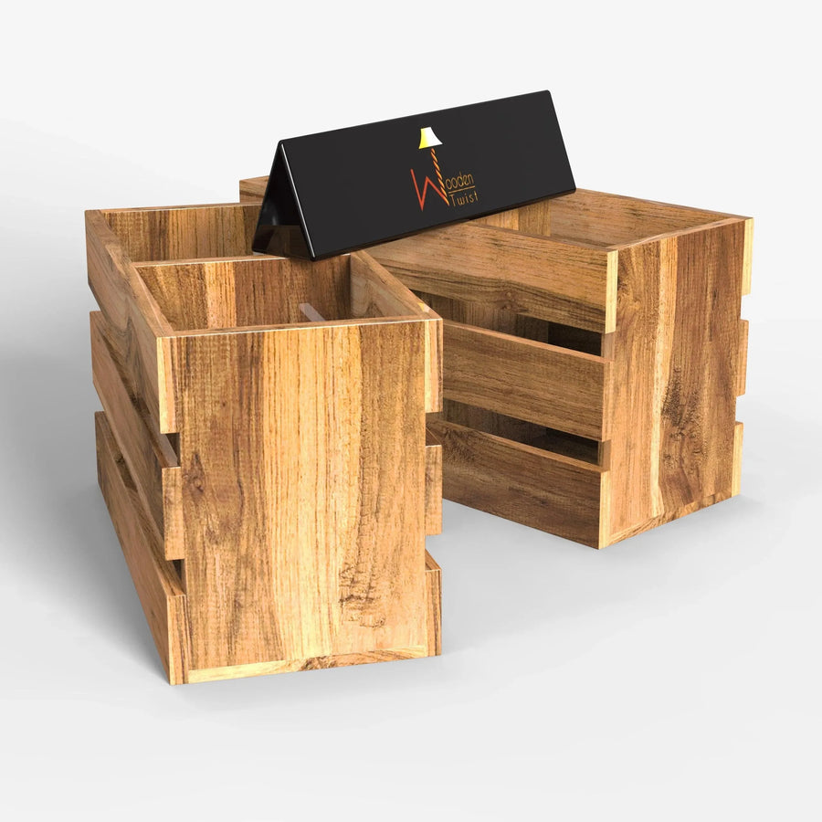 Handmade Teak Wood Crate Design