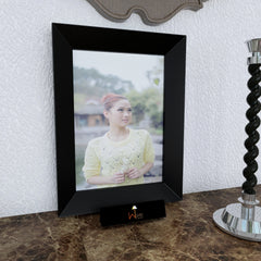 Wooden Photo Frame In Black Finish (8x6 Photo Size) - Wooden Twist UAE