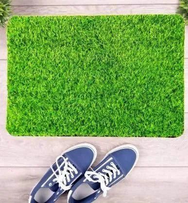 Anti Skid Natural Green Grass - Doormat - Wooden Twist UAE