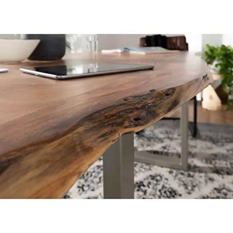 Union Rustic Live-Edge Dining Table - Wooden Twist UAE