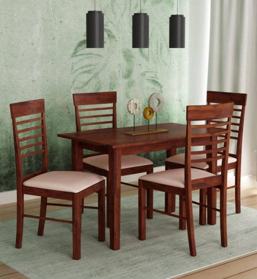Solid Wood Dinning Table Set (4 Seater) - Wooden Twist UAE