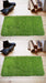 Anti Skid Natural Green Grass Doormat (Set of 2) - Wooden Twist UAE