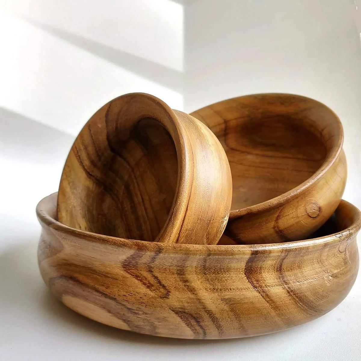 wooden bowls set of 3