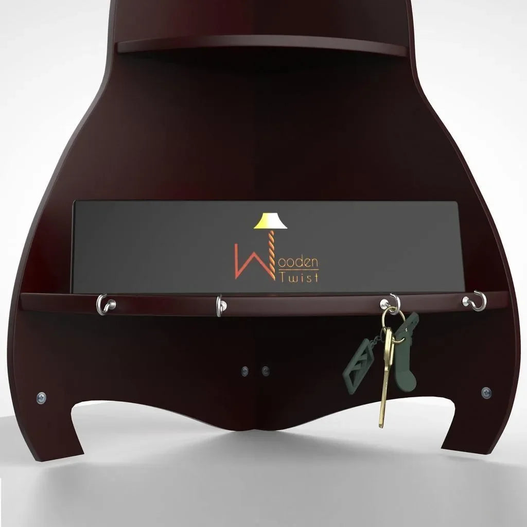 Unicus Rocket Shaped Large Corner Wall Shelf - Wooden Twist UAE