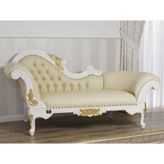 Deluxe Sheesham Wood Handcrafted Deewan Chaise Lounge - Wooden Twist UAE