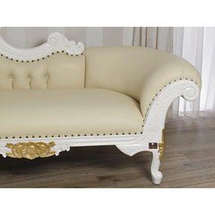 Deluxe Sheesham Wood Handcrafted Deewan Chaise Lounge - Wooden Twist UAE